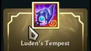 They buffed Luden's Tempest so I finally tried it. I think I found its best user.