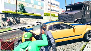 GTA 5 - Franklin's Rockford Hills Shootout + Five Star Escape ⭐⭐⭐⭐⭐