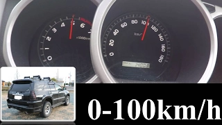 【0-100km/h 加速】 TOYOTA Hilux Surf 2.7L 4AT CBA-TRN215W