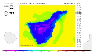 Tenerife Temperature forecast: 2017-08-02