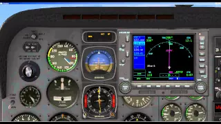 How to use the OBS Function in the Garmin 530 GPS in X Plane