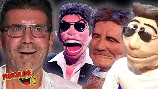 ALL Simon Cowell PUPPET'S On BGT And AGT! HILARIOUS Ventriloquists!