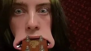 Billie Eilish enfia o ukulele dentro da boca (legendado pt/br)