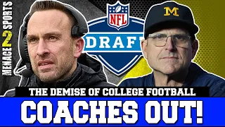 Jim Harbaugh, College Football Coaches RUNNING to the NFL!