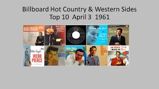 Billboard Top 10, Hot Country & Western Sides, Apr. 3, 1961