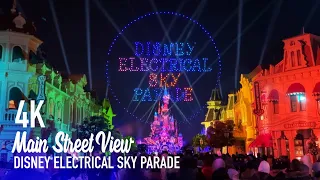 Disney Electrical Sky Parade 2.0 | Main Street View Drone Show | Disneyland Paris | 2024