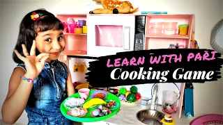 Cooking Game in Hindi part 7 | Cooking for guest |  Pari kitchen game | Cooking set | #LearnWithPari