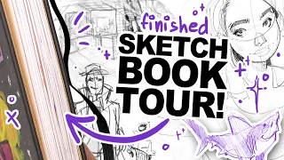 WANNA SEE MY SKETCHES?! | My 26th Completed Sketchbook Walkthrough!