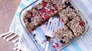 How To Make Baked Oatmeal Bars (Gluten-Free & Vegan)