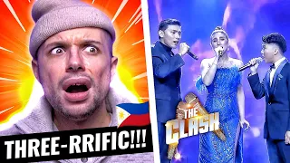 The Clash 2023: Team THREE-RRIFIC shakes the stage with their ballad mashup! | Episode 12 | REACTION