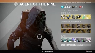 Destiny - Xur Agent Of The Nine Location & Exotic Items! Hard Light & Ruin Wings! Week 34 (May 1-3)