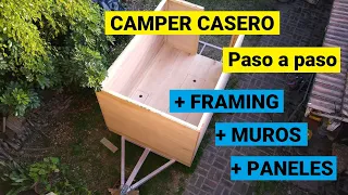 CAMPER CASERO ⚡ Levantamos los muros de la MINI CASA RODANTE - Cap. 7º