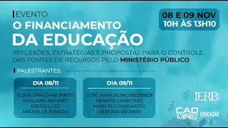 08/11 -  10h - O Financiamento da Educação: Reflexões, Estratégias e Propostas