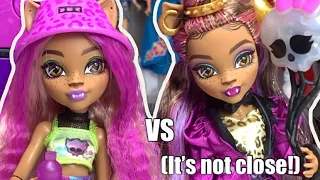 WHO IS BETTER? : CLAWDEEN WOLF MONSTER BALL VS SKULLTIMATE SECRETS! Doll review & unboxing