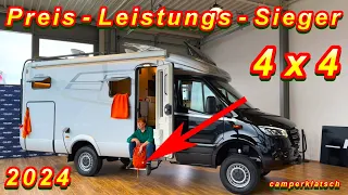 Mercedes SPRINTER 4x4 CAMPER😍the cheapest offroad LUXURY MOTORHOME 2024👍Hymer ML-T