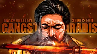 Rocky Bhai X Gangstas Paradise Badass Edit|Kgf Edit||Rocking star yash Edit Status||2022 Top Movies|