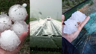 MOST EPIC HAIL STORMS EVER CAUGHT ON FILM!