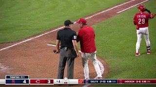 (9/9/23) Umpire Brennan Miller ejected Reds manager David Bell and Alejo Lopez after bad calls