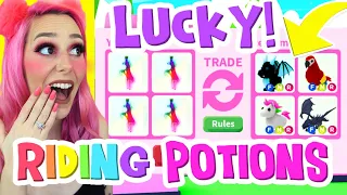 I Traded RIDE POTIONS ONLY In Adopt Me! I Got Offered LEGENDARY PETS! Adopt Me Roblox