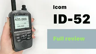 Flagship amateur radio station Icom ID-52. Big review