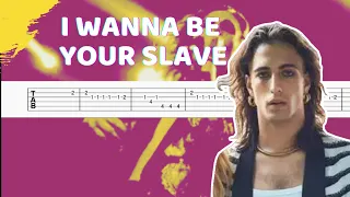 Maneskin - I Wann Be Your Slave (Guitar Tab/Tutorial)