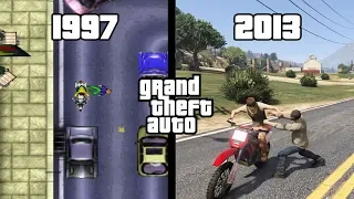 Evolution of "MOTORBIKE HIJACKING" in GTA games!