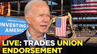 Watch live: Biden delivers remarks at national trade union conference