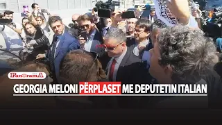 “T’ju vijë turp”- Georgia Meloni përplaset me deputetin italian në kampin e Shëngjini