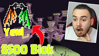 ELİTRA için 8500 Blok Çektim! AŞIRI HEYECANLIYDI! Ekiple HARDCORE Minecraft