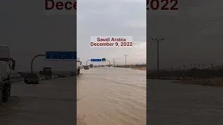 Monster Flash flooding leaves streets submerged in Saudi Arabia #Shorts
