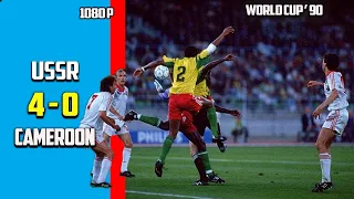 USSR vs Cameroon 4 - 0 Exclusives Full Highlight World Cup 90 HD