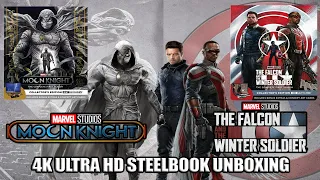 Moon Knight / The Falcon And The Winter Soldier: The Complete First Season - 4K Steelbook Unboxing