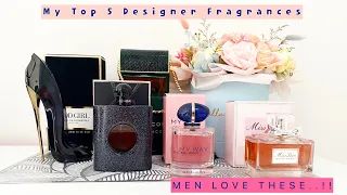 My Top 5 Designer Fragrances | Men love these perfumes | Smell Sexy Lovely & Fancy ( + ENG SUB )