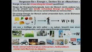 Jancovici : Energie und Klimawandel, Vorlesung 1: Energie (Teil 1)