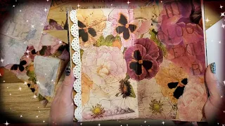 How to Tissue Paper Collage Junk Journal Pages