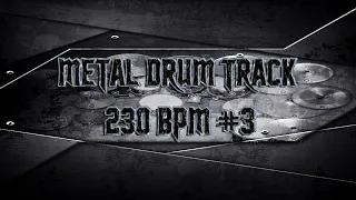 Mega Aggressive Metal Drum Track 230 BPM | Preset 2.0 (HQ,HD)