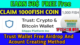 Claim 50$ Airdrop||Claim yrust wallet free fish token