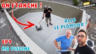 JE CONSTRUIS MA PISCINE MOI MEME ! EP#7 Etanchéité piscine, Filtration cabane (feat DJ Plomberie)