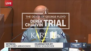 WATCH LIVE - Derek Chauvin trial: Minneapolis Police Chief Medaria Arradondo takes the stand