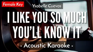 Aku Sangat Menyukaimu Kamu Akan Mengetahuinya [Karaoke Akustik] - Ysabelle Cuevas [Female Key | Audio Kantor Pusat]