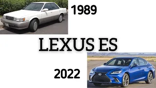 EVOLUTION OF THE LEXUS ES 1989-2022 INTERIOR&EXTERIOR