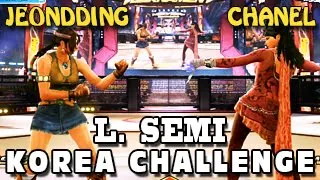 JeonDDing (Julia) Vs CHANEL (Alisa, Zafina) - L. Semi - Tekken 7 Korea Challenge