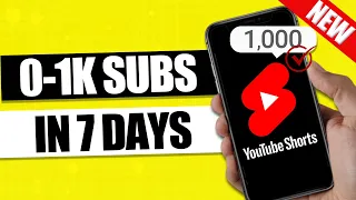 0-1K Subscribers on YouTube in 7 Days (Step By Step Guide)