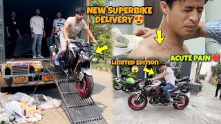 New Superbike Delivery😍Acute Pain💔Finally Surgery ke baad Suction Nikali  Preparation of Ladakh Ride