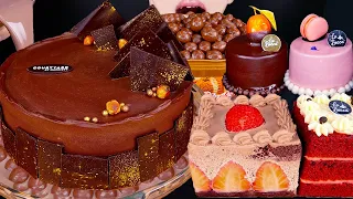 ASMR CHOCOLATE CAKE MALTESERS MAGNUM ICE CREAM NUTELLA SKIPPY DESSERT MUKBANG몰티져스 먹방咀嚼音EATING SOUNDS