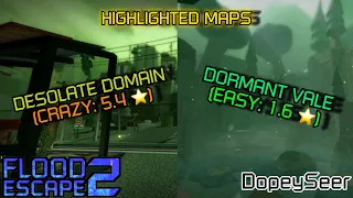 Desolate Domain (Crazy) & Dormant Vale (Easy) - Highlighted Maps || Roblox: FE2 (Mobile)