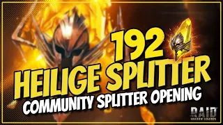 Raid: Shadow Legends | 192 Heilige Splitter - Großes Community Opening