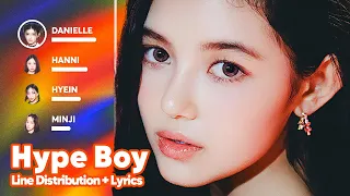 NewJeans - Hype Boy (Line Distribution + Lyrics Karaoke) PATREON REQUESTED