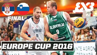 🔴Re-Live: Serbia vs. Slovenia Full Final Game | FIBA 3x3 Europe Cup 2016