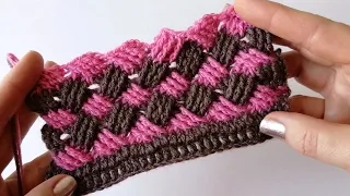 Have you tried crochet this pattern? Two-tone pattern, tutorials for beginners and more!